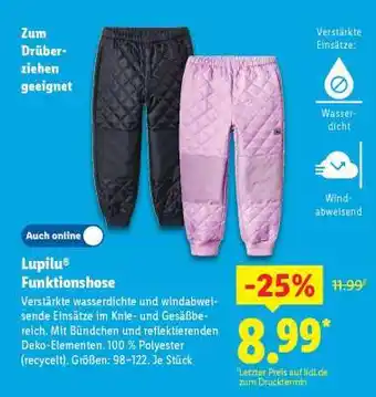 Lidl lupilu Funktionshose Angebot