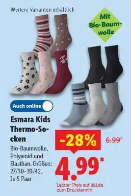 Lidl Esmara Kids Thermo-Socken Angebot