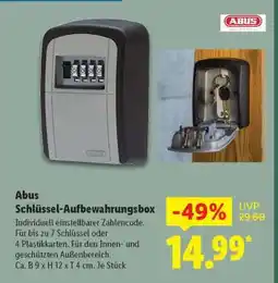 Lidl ABUS Schlüssel-Aufbewahrungsbox Angebot