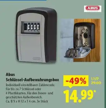 Lidl ABUS Schlüssel-Aufbewahrungsbox Angebot