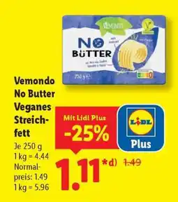 Lidl Vemondo No Butter Veganes Streichfett Angebot