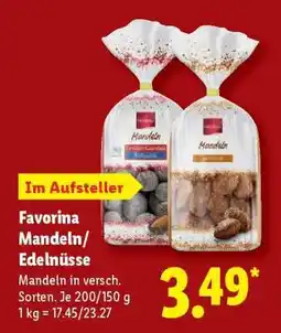 Lidl Favorina Mandeln/Edelnüsse Angebot
