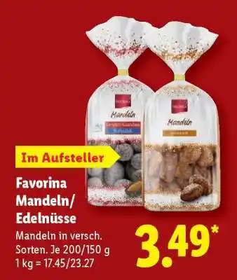 Lidl Favorina Mandeln/Edelnüsse Angebot