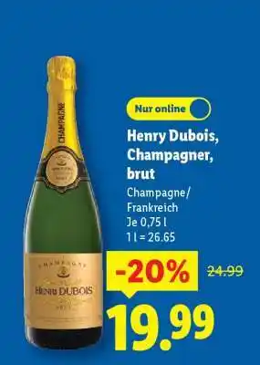 Lidl Henry Dubois Champagner, brut Angebot