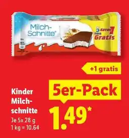 Lidl Kinder Milch-schnitte Angebot