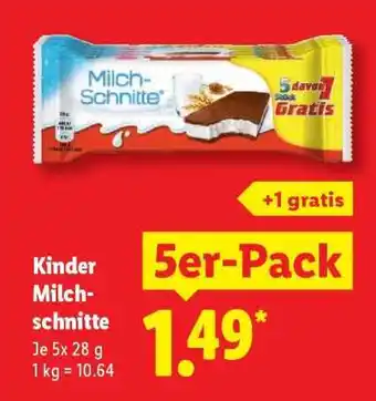 Lidl Kinder Milch-schnitte Angebot
