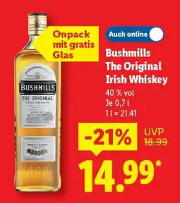 Lidl Bushmills The Original Irish Whiskey Angebot