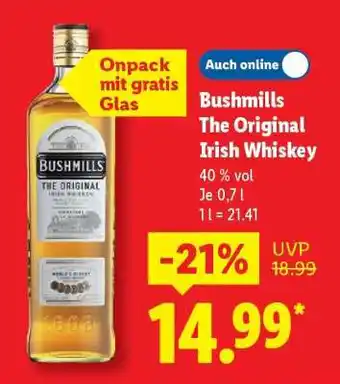 Lidl Bushmills The Original Irish Whiskey Angebot