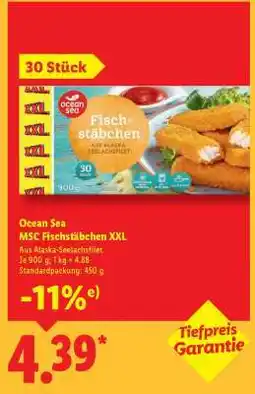 Lidl Ocean Sea MSC Fischstäbchen XXL Angebot