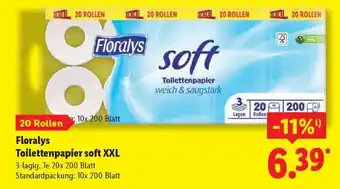 Lidl Florays Toilettenpapier soft XXL Angebot