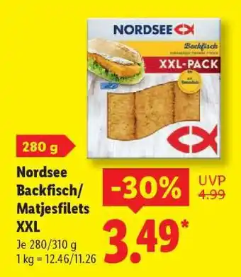 Lidl Nordsee Backfisch/Matjesfilets XXL Angebot