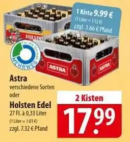Famila Nord Ost Astra verschiedene Sorten oder Holsten Edel Angebot