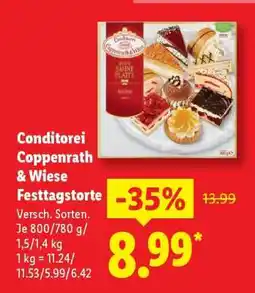 Lidl Conditorei Coppenrath & Wiese Festtagstorte Angebot