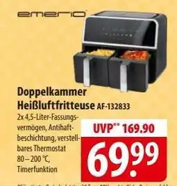 Famila Nord Ost Doppelkammmer Heißluftfritteuse AF-132833 Angebot