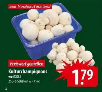 Famila Nord Ost Kulturchampignons weiß Kl. I Angebot