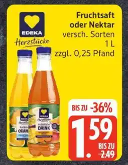 Edeka Fruchtsaft oder Nektar Angebot