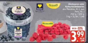 Edeka Himbeeren oder Kulturheidelbeeren Angebot