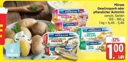 Edeka Milram Gewürzquark oder pflanzlicher Aufstrich Angebot