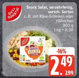 Edeka Snack Salat, verzehrfertig, versch. Sorten Angebot
