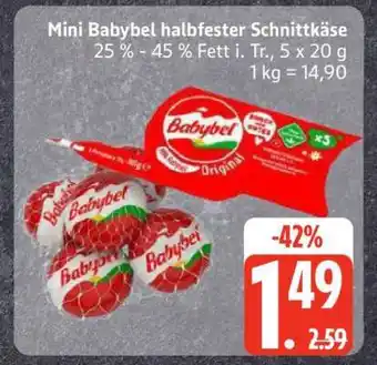 Edeka Mini Babybel, halbfester Schnittkäse Angebot