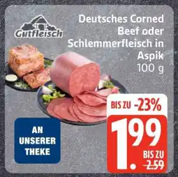 Edeka Deutsches Corned Beef oder Schlemmerfleisch in Aspik Angebot