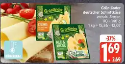 Edeka Grünländer Deutscher Schnittkäse Angebot