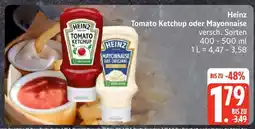 Edeka Heinz Tomato Ketchup oder Mayonnaise Angebot