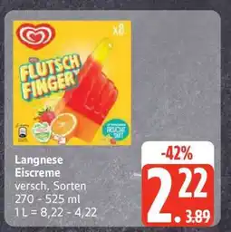 Edeka Langnese Eiscreme Angebot