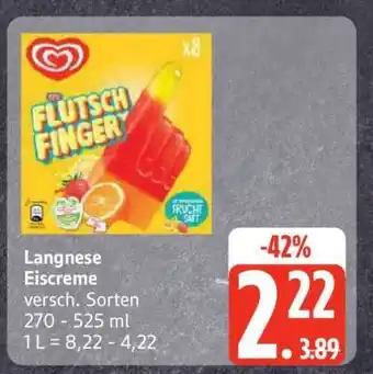 Edeka Langnese Eiscreme Angebot