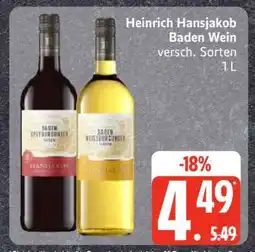 Edeka Heinrich Hansjakob Baden Wein Angebot