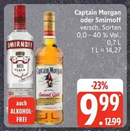 Edeka Captain Morgan oder Smirnoff Angebot