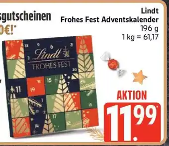 Edeka Lindt Frohes Fest Adventskalender Angebot