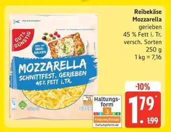 Edeka Reibekäse Mozzarella Angebot