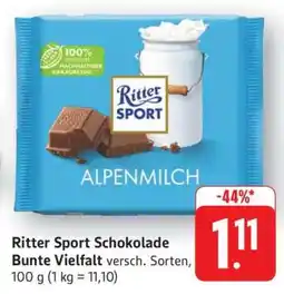 Edeka Ritter Sport Schokolade Bunte Vielfalt Angebot