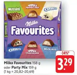 Edeka MILKA Favourites oder Party-Mix Angebot
