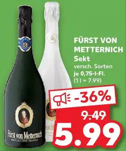 Kaufland FÜRST VON METTERNICH Sekt Angebot