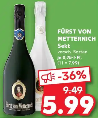 Kaufland FÜRST VON METTERNICH Sekt Angebot