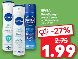 Kaufland NIVEA Deo-Spray Angebot