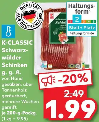 Kaufland K-CLASSIC Schwarzwälder Schinken g. g. A. Angebot