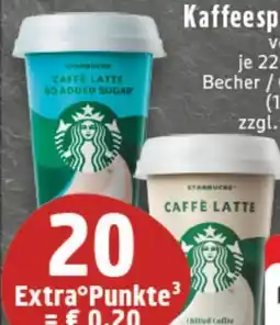 E-Center Starbucks Kaffee Spezialitäten Angebot