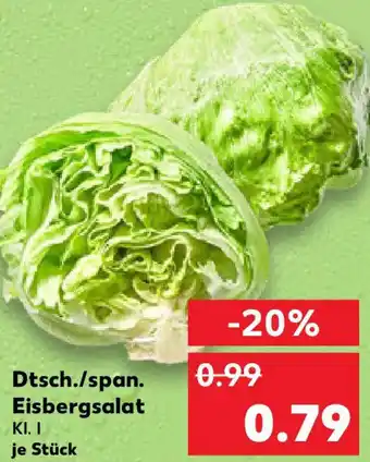 Kaufland Dtsch./span. Eisbergsalat Angebot