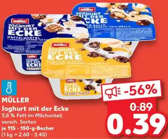 Kaufland MÜLLER Joghurt mit der Ecke Angebot