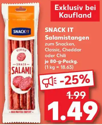 Kaufland SNACK IT Salamistangen Angebot