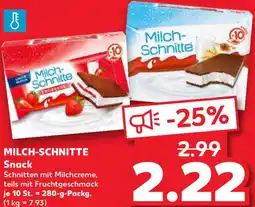 Kaufland MILCH-SCHNITTE Snack Angebot