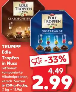 Kaufland TRUMPF Edle Tropfen in Nuss Angebot