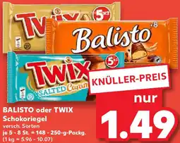 Kaufland BALISTO oder TWIX Schokoriegel Angebot