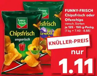 Kaufland FUNNY-FRISCH Chipsfrisch oder Ofenchips Angebot