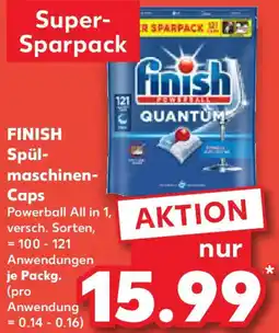 Kaufland FINISH Spülmaschinen Caps Angebot