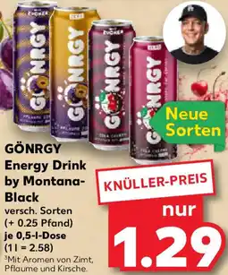Kaufland GÖNRGY Energy Drink by Montana Black Angebot