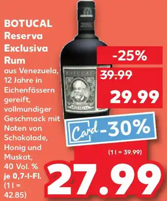 Kaufland BOTUCAL Reserva Exclusiva Rum Angebot